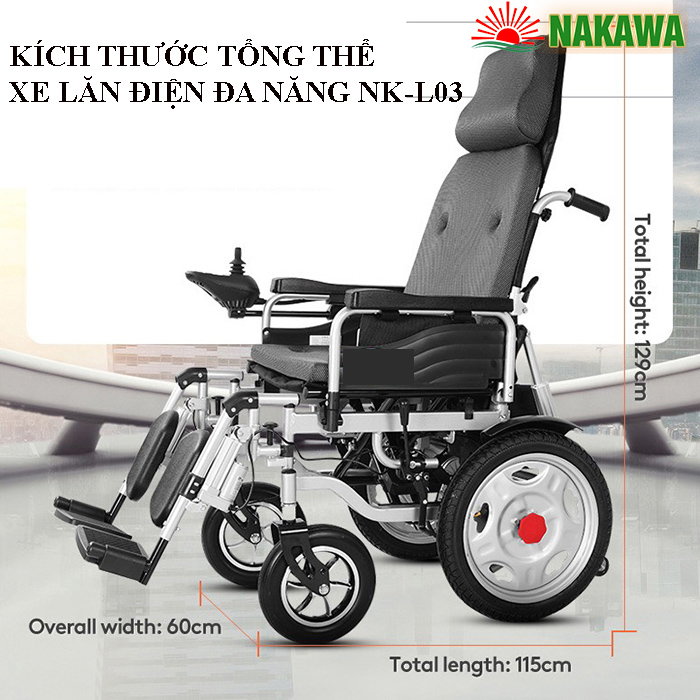 tổng thể xe lăn điện thông minh nk-l03