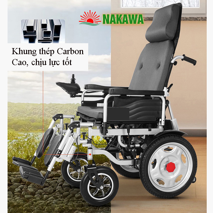 khung Xe lăn điện thông minh gấp gọn Nakawa NK-L03