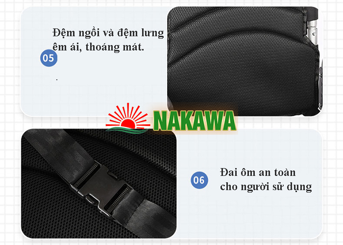 Xe lăn điện thông minh gấp gọn Nakawa NK-L03 3