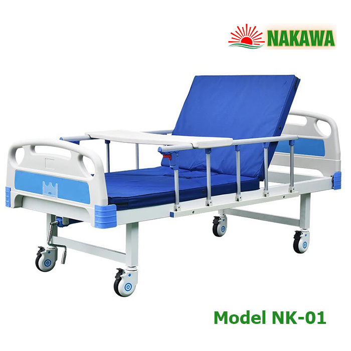giường bệnh nhân 1 tay quay Nakawa NK-01