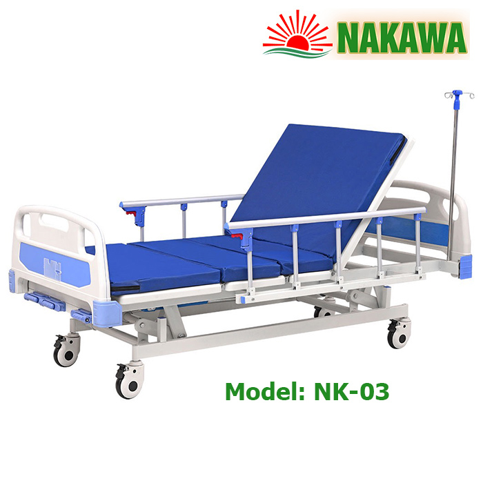 Giường Y Tế 3 Tay Quay NAKAWA NK-03 tổng thể