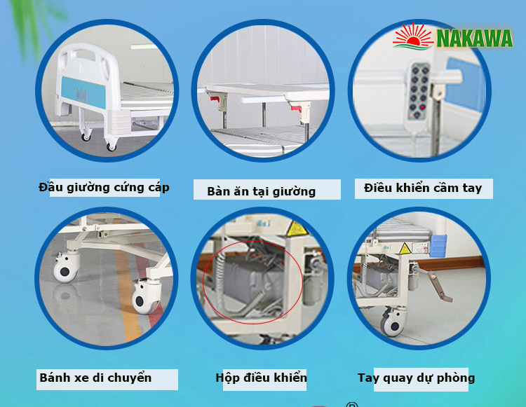 Phụ kiện giường bệnh nhân nakawa nk-04d