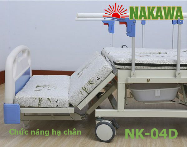 chế độ hạ chân giường bệnh nhân nakawa nk-04d