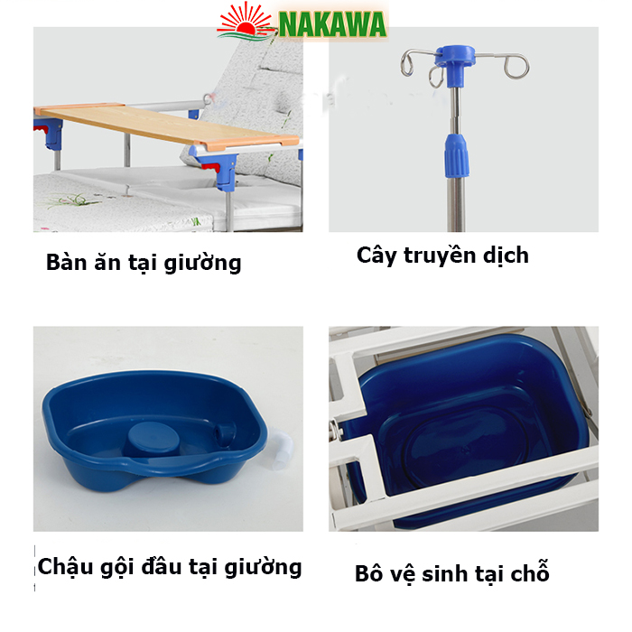 giường bệnh nhân đa chức năng NAKAWA NK-04D